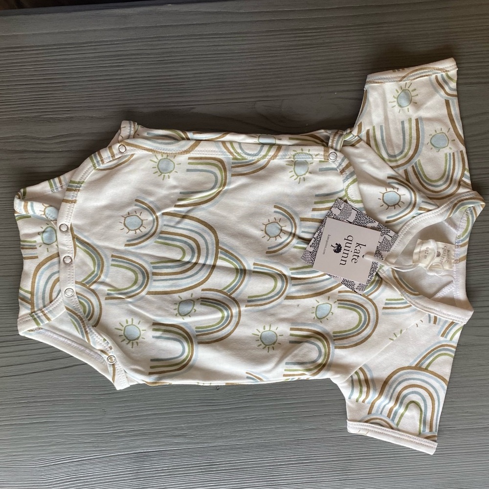 Kate Quinn, 6-12 kimono bodysuit, NWT